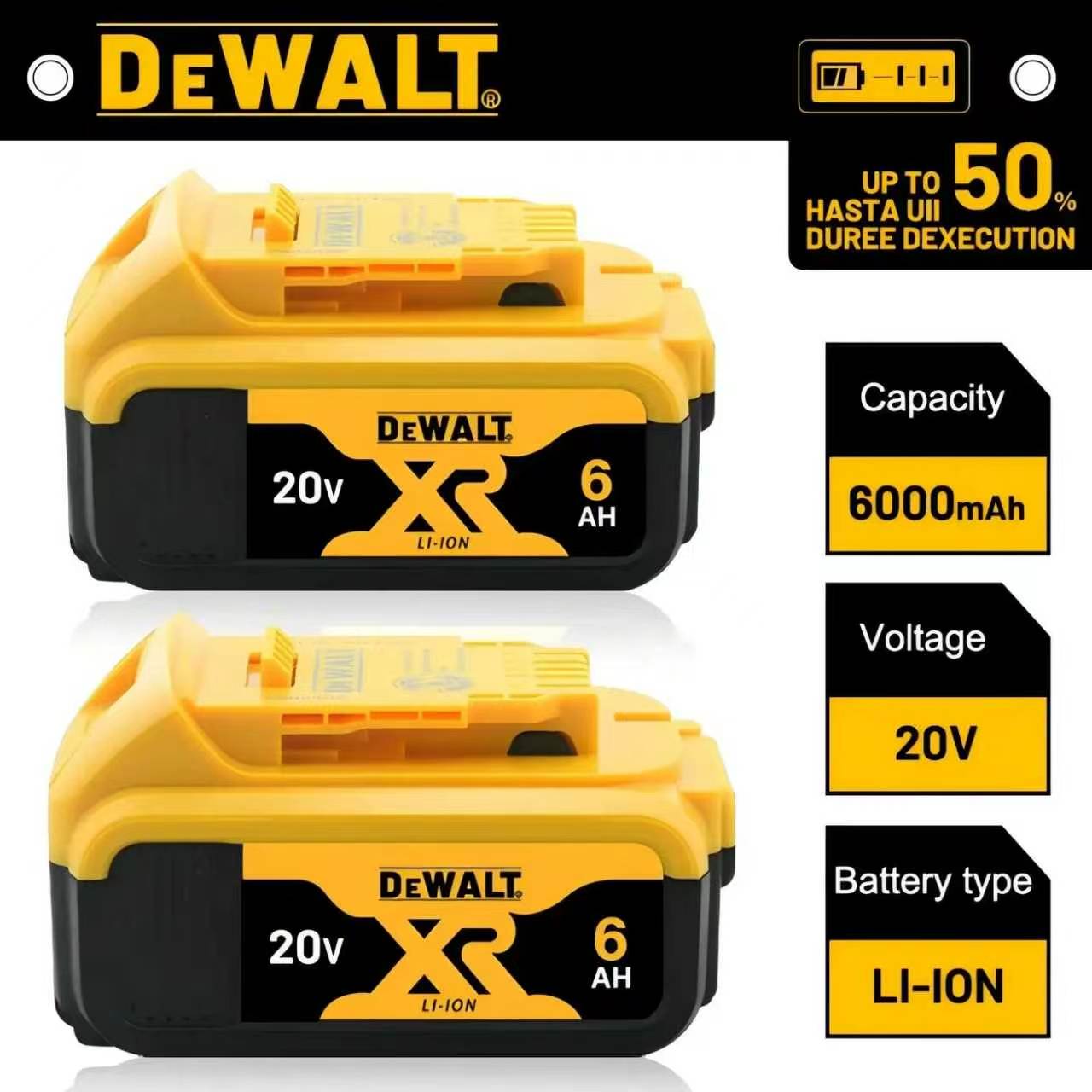 Dewalt Power Tools Xr - DeWALT XR 100% Original Battery 18V/20V/60V