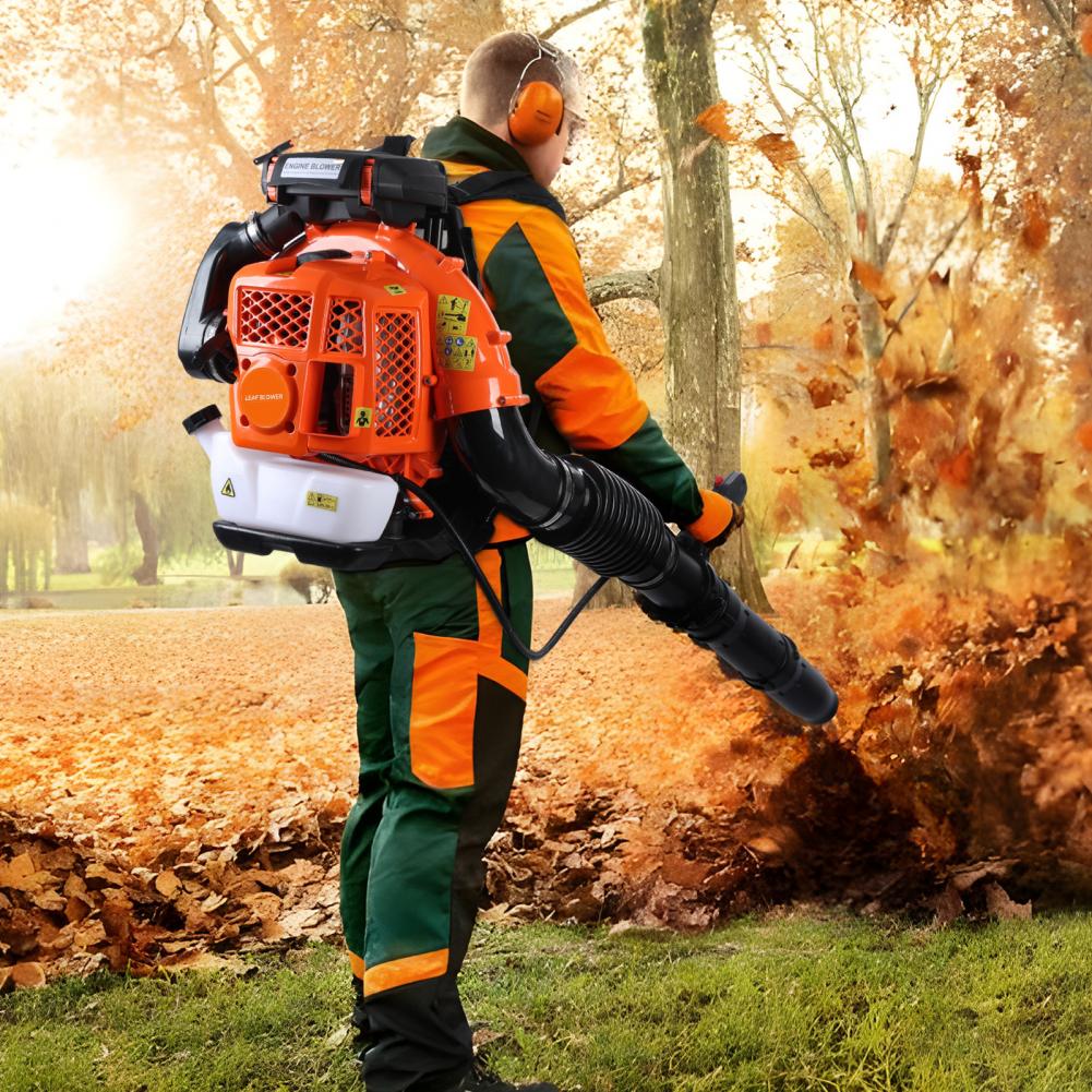 Power Tools Yard - 80CC Backpack Gas Leaf Blower, 900