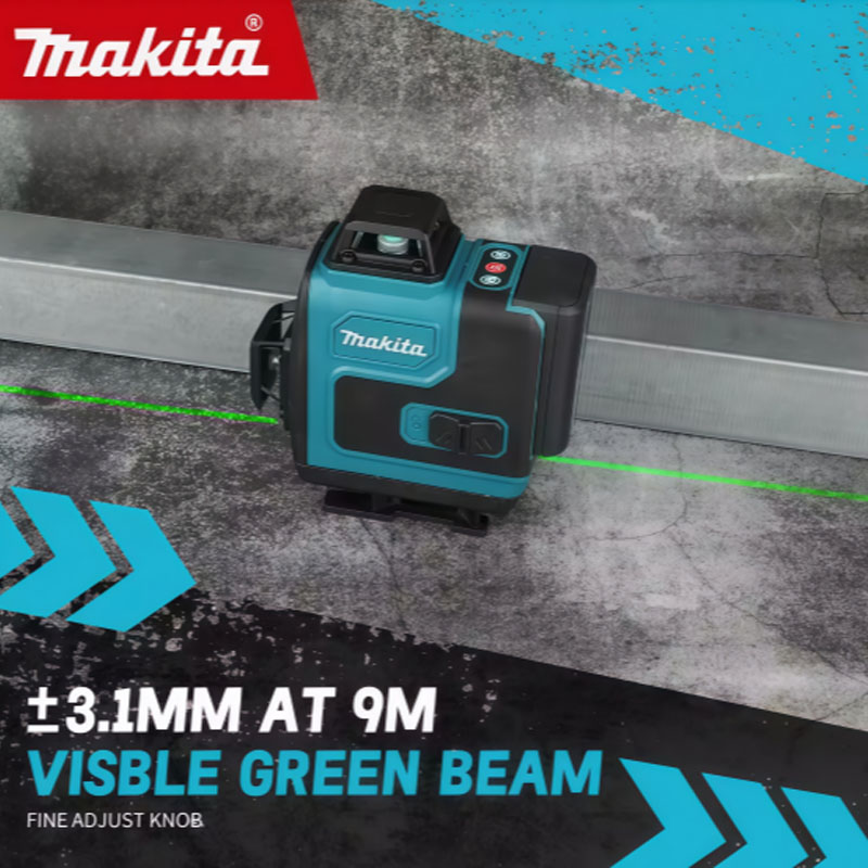 Power Tools That Are Green - Makita High Precision Green Laser Leveler