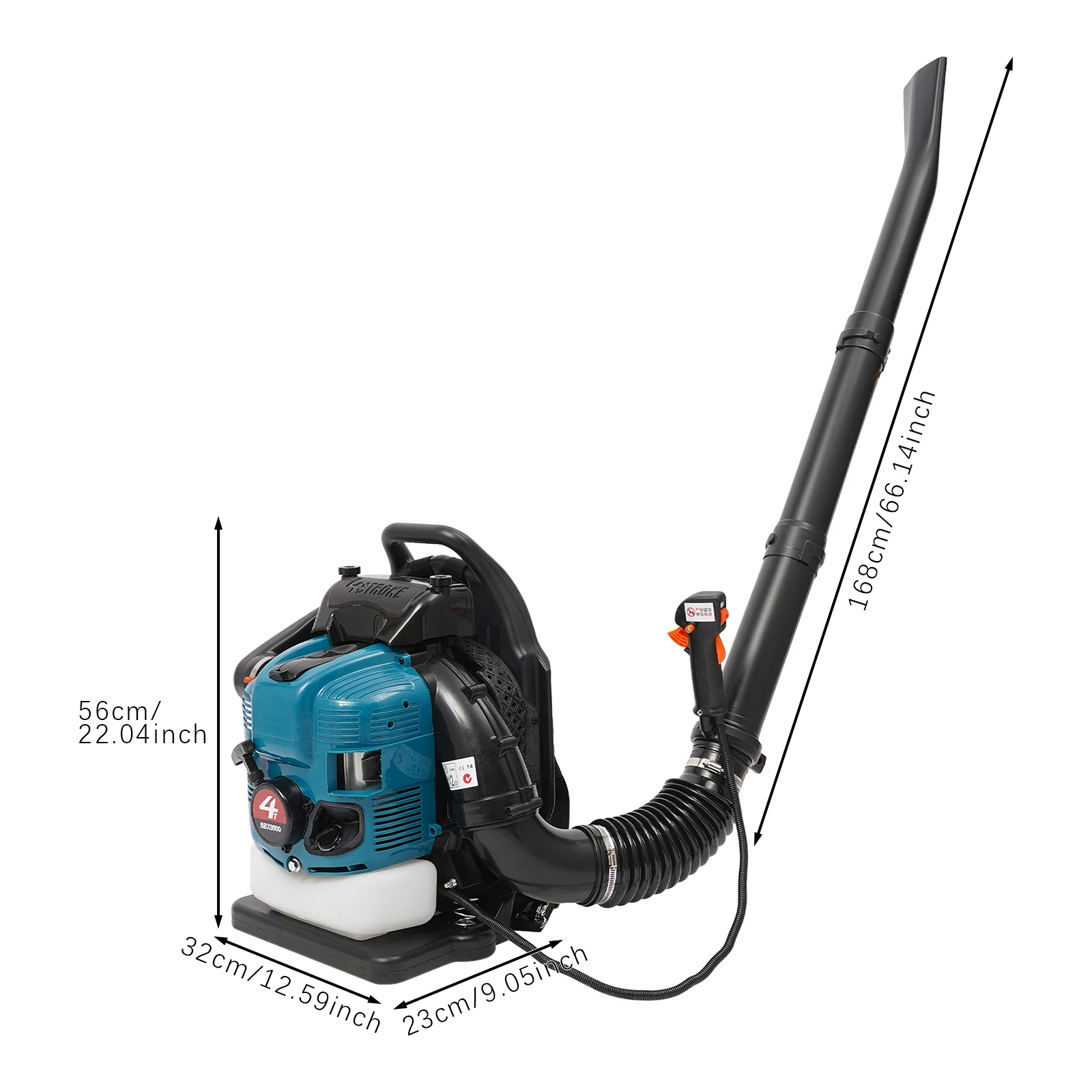Petrol Backpack Leaf Blower 75 - Power Tools Yard recension och pris