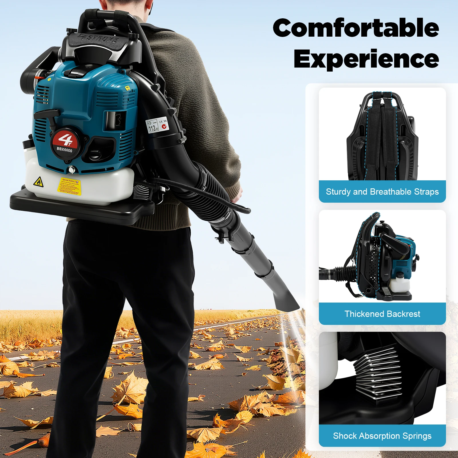 Petrol Backpack Leaf Blower 75 - Power Tools Yard recension och pris