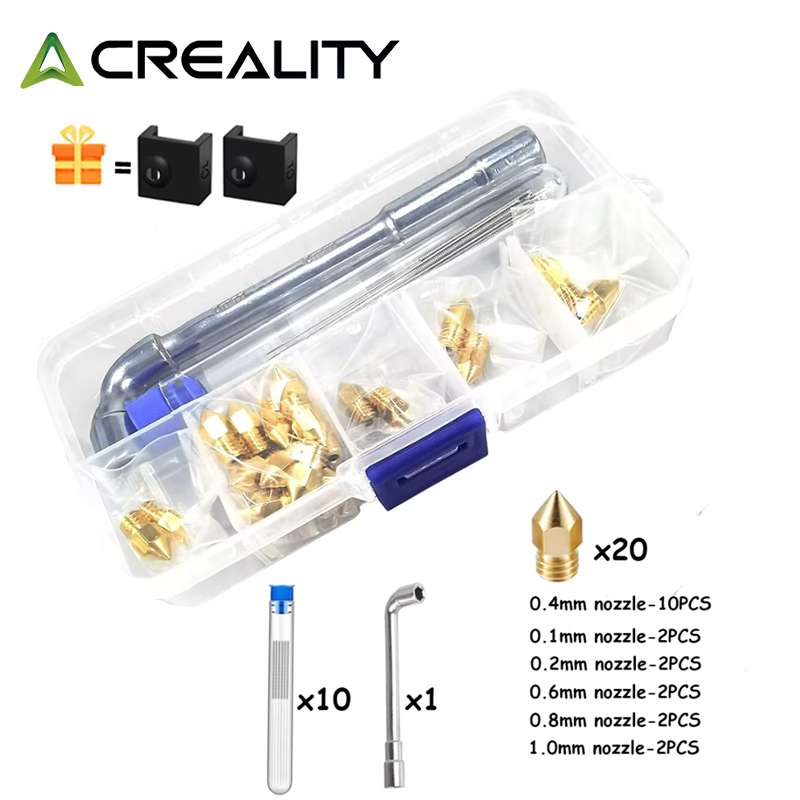 CREALITY 20 Pcs MK8 Brass Nozz - Creality Printer K1 recension och pris
