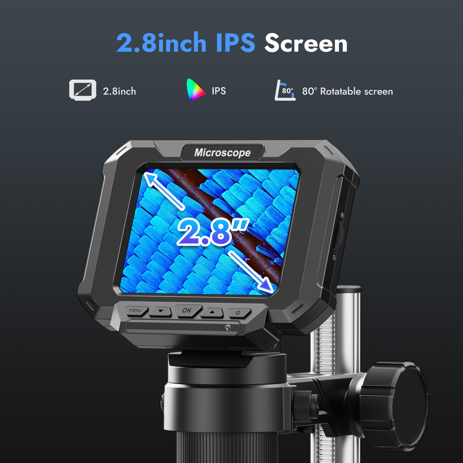 2.8inch Digital Coin Microscop - Power Tools Video recension och pris