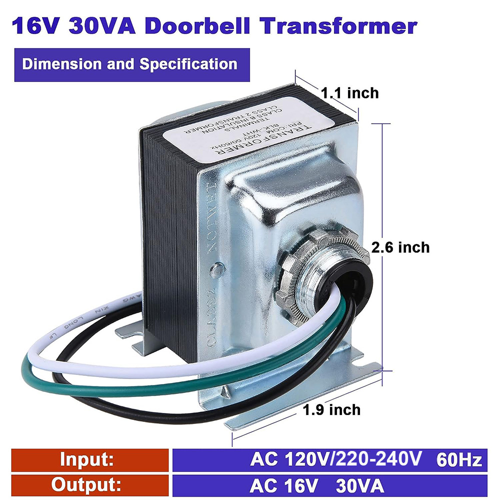 16V 30VA Doorbell Transformer  - Power Tools Video recension och pris