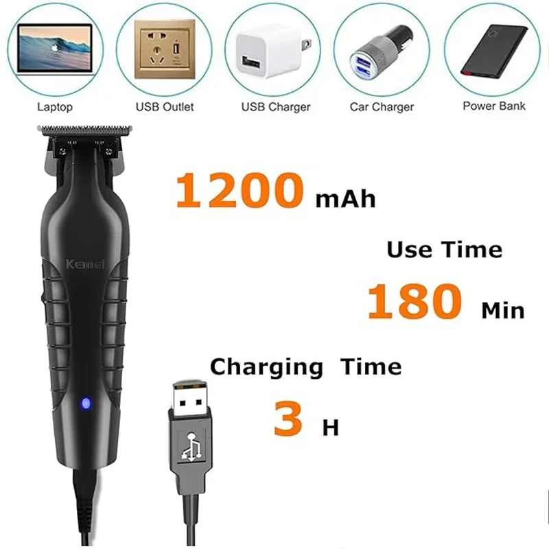 Kemei KM-2299 USB Fast Chargin - Router Trim Base recension och pris