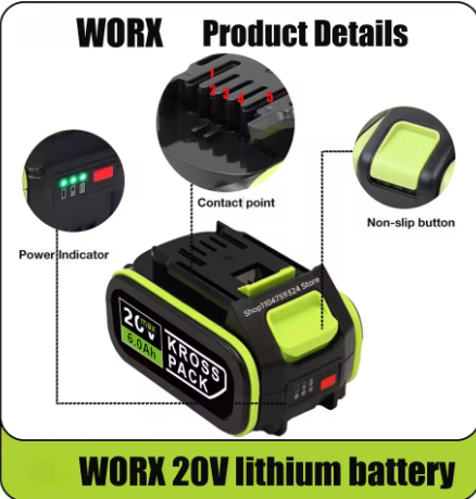 20V WORX Green 5-Pin Battery C - Power Tools That Are Green recension och pris