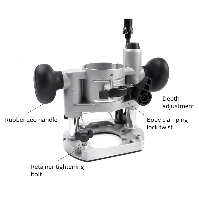 Plunge Base For 65mm Wood Rout - Router Trim Base recension och pris