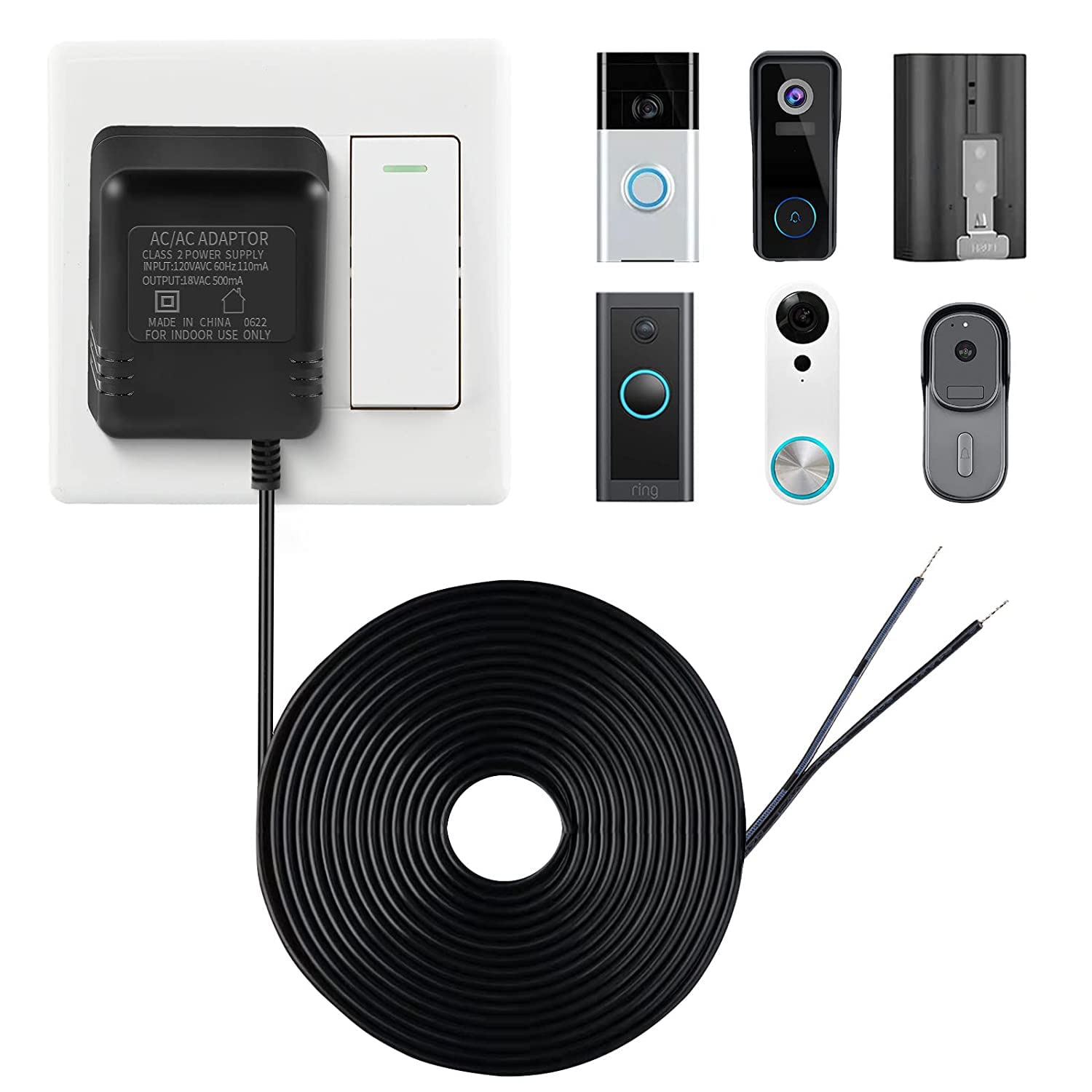 18V 500mA Doorbell Adapter, Vi - Power Tools Video recension och pris