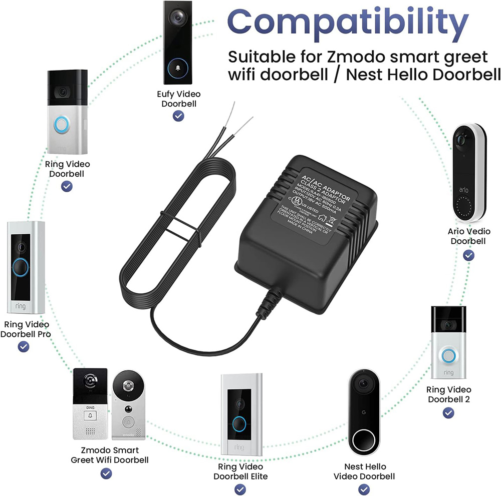 18V 500mA Doorbell Adapter, Vi - Power Tools Video recension och pris